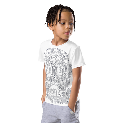 Kids crew neck t-shirt "Skull Style"