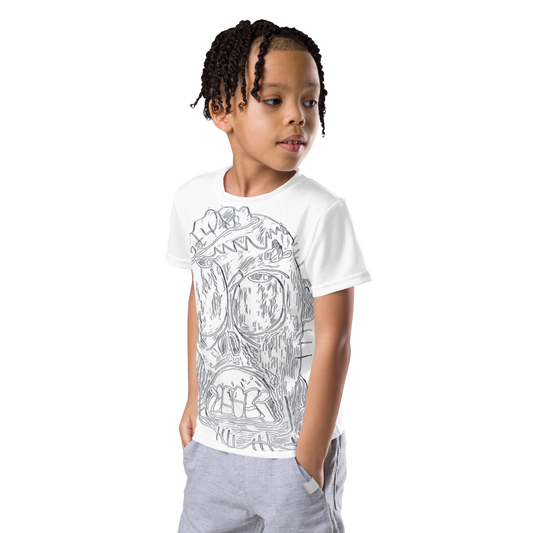 Kids crew neck t-shirt "Skull Style"