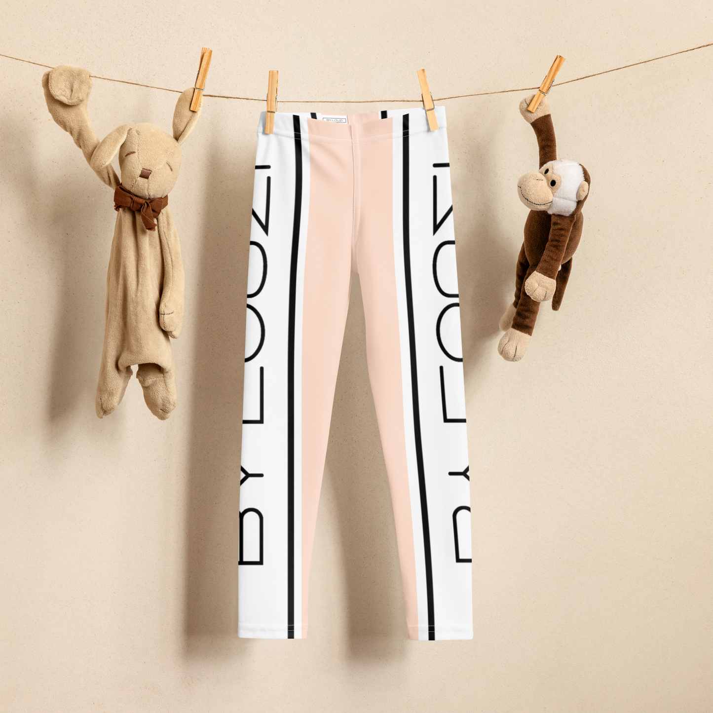 Kid's Leggings "By Louzi" Pastel Pink