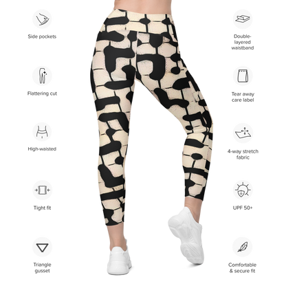 Leggings with pockets "Cuevas Print" ♻