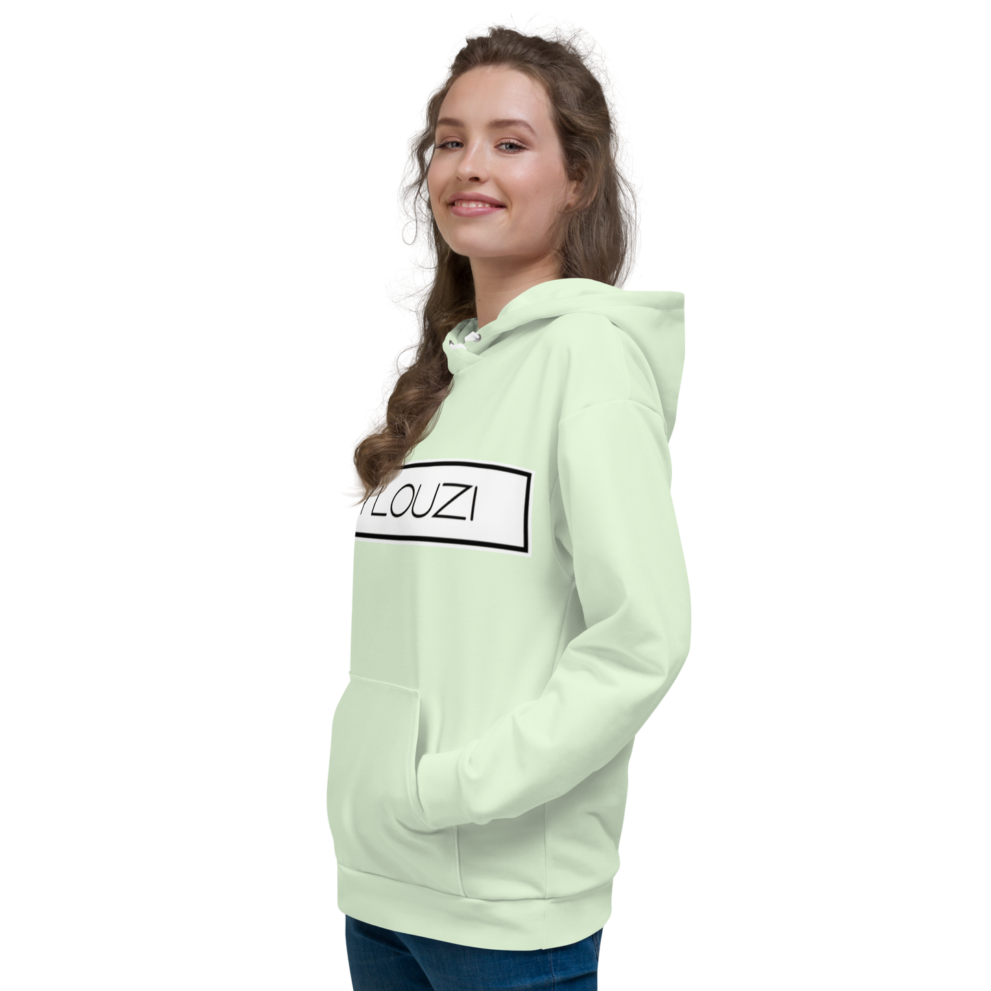 Lightweight Hoodie "By Louzi" Pale Sea Green ♻