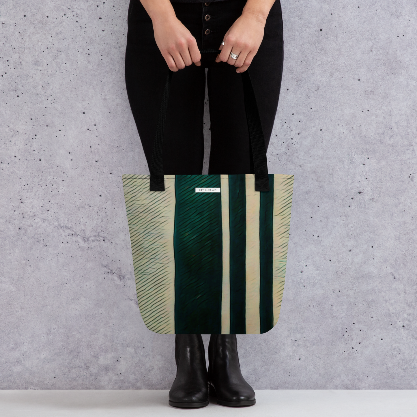 Tote Bag "Zebra/Green"