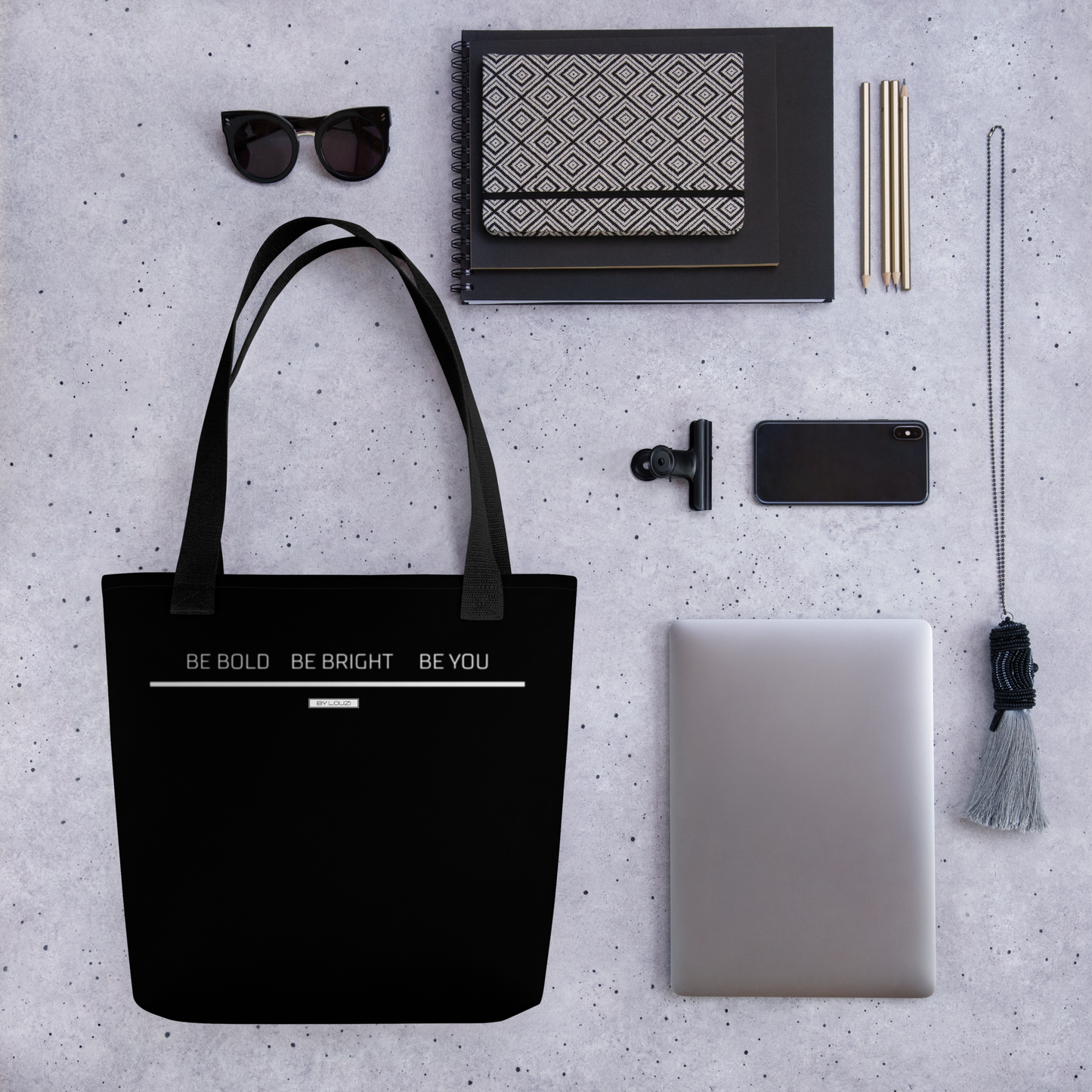 Tote Bag "Be Bold"  Black