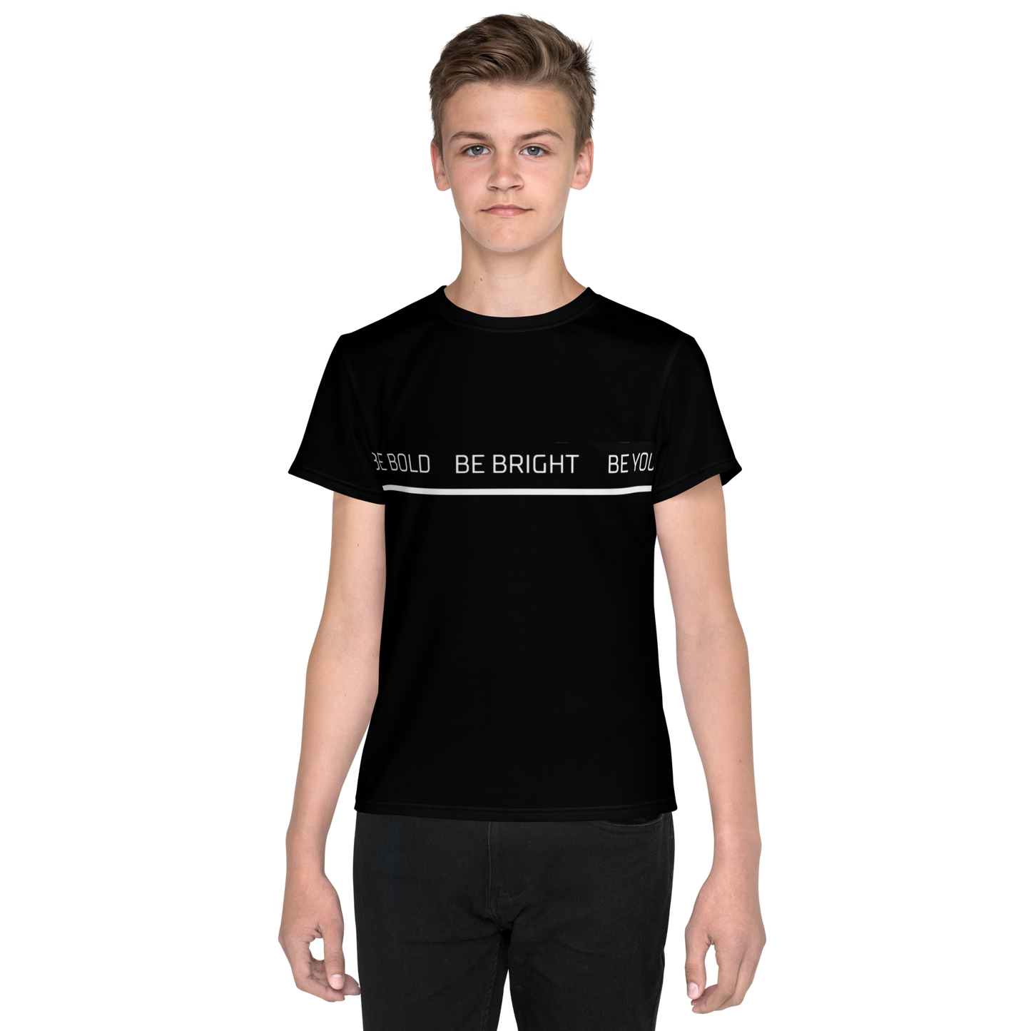 Youth Creck Neck T-shirt Black