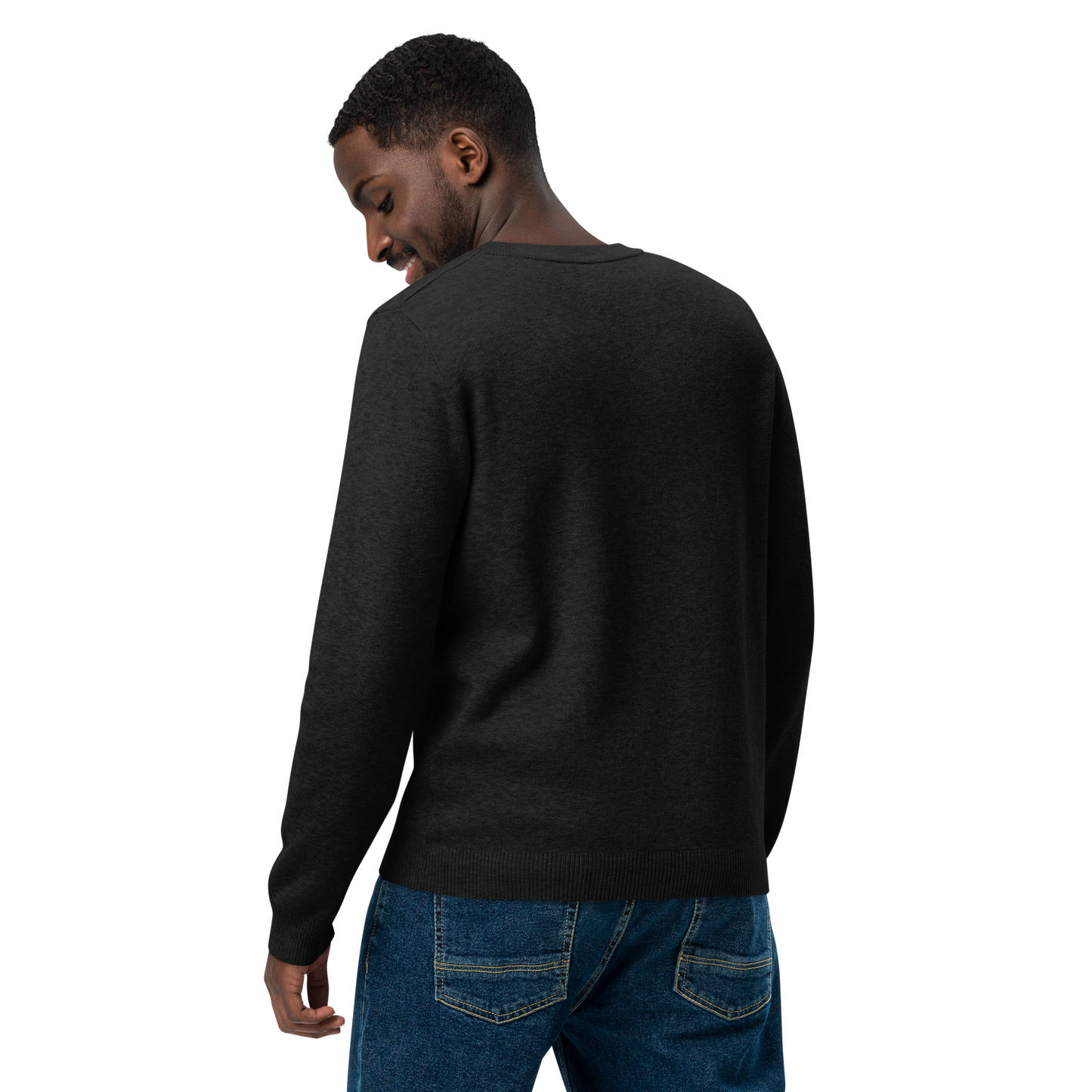 Knitted Crew Neck Sweater "Black"