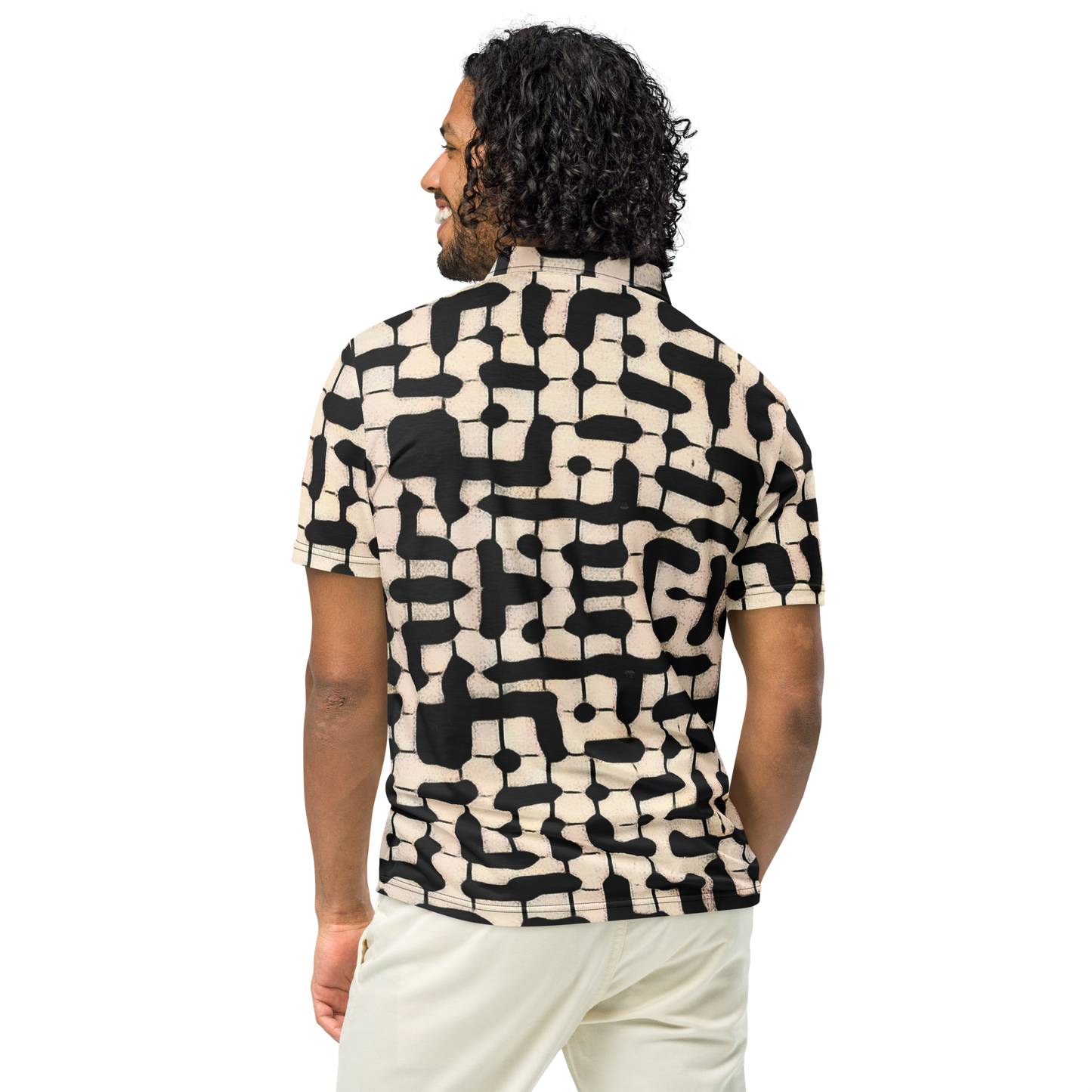 Slim Fit Polo "Cuevas Print"