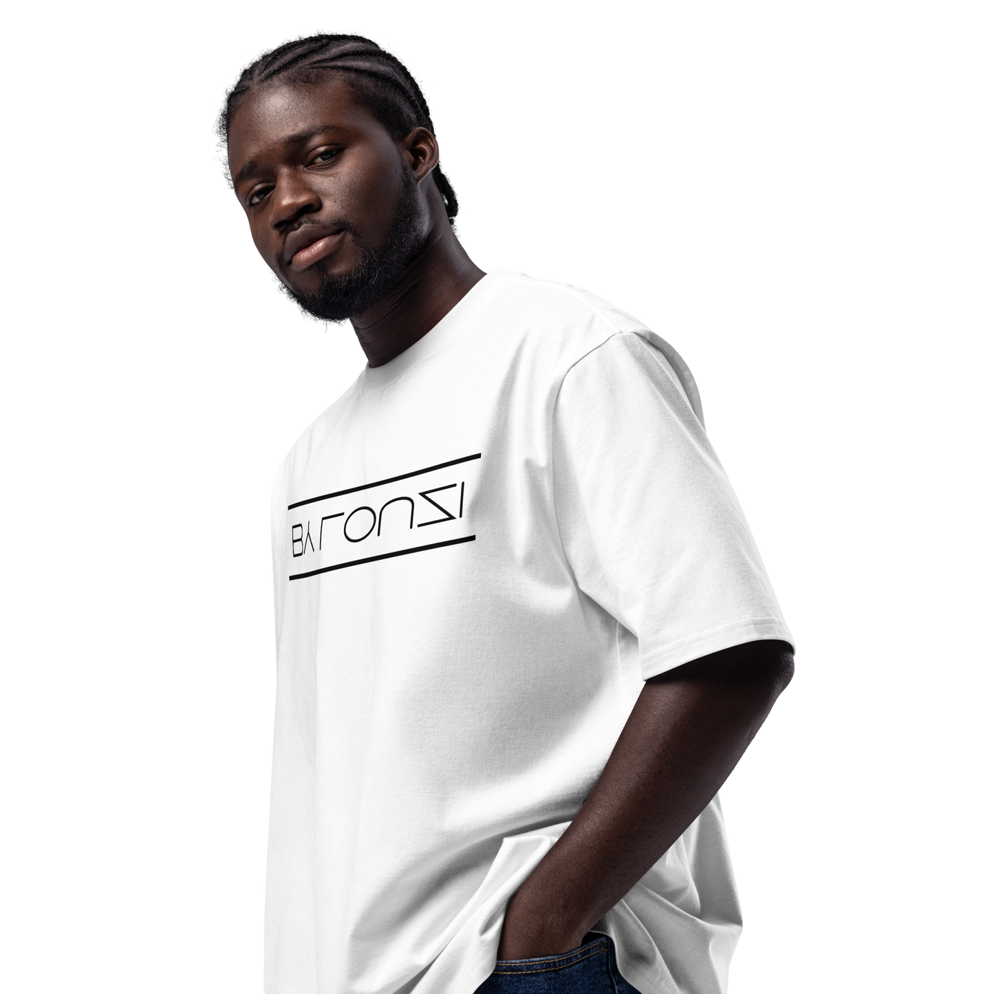 Oversized Heavyweight T-shirt "By Louzi" White