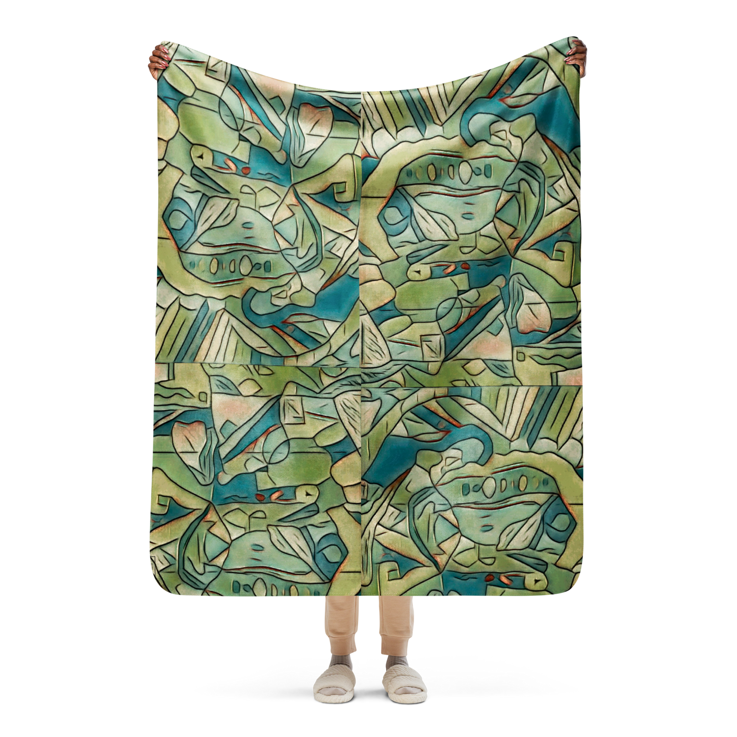 Sherpa blanket "Jade"