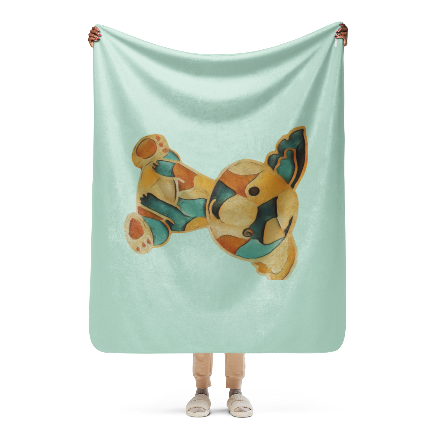 Sherpa Blanket "Pale Blue Koala"