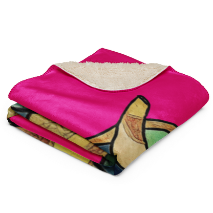 Sherpa Blanket "Fuchsia Elephant"