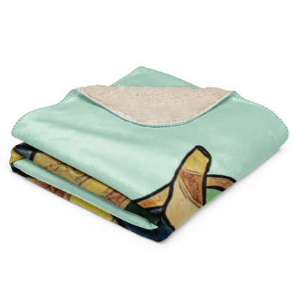 Sherpa Blanket "Pale Blue Elephant"