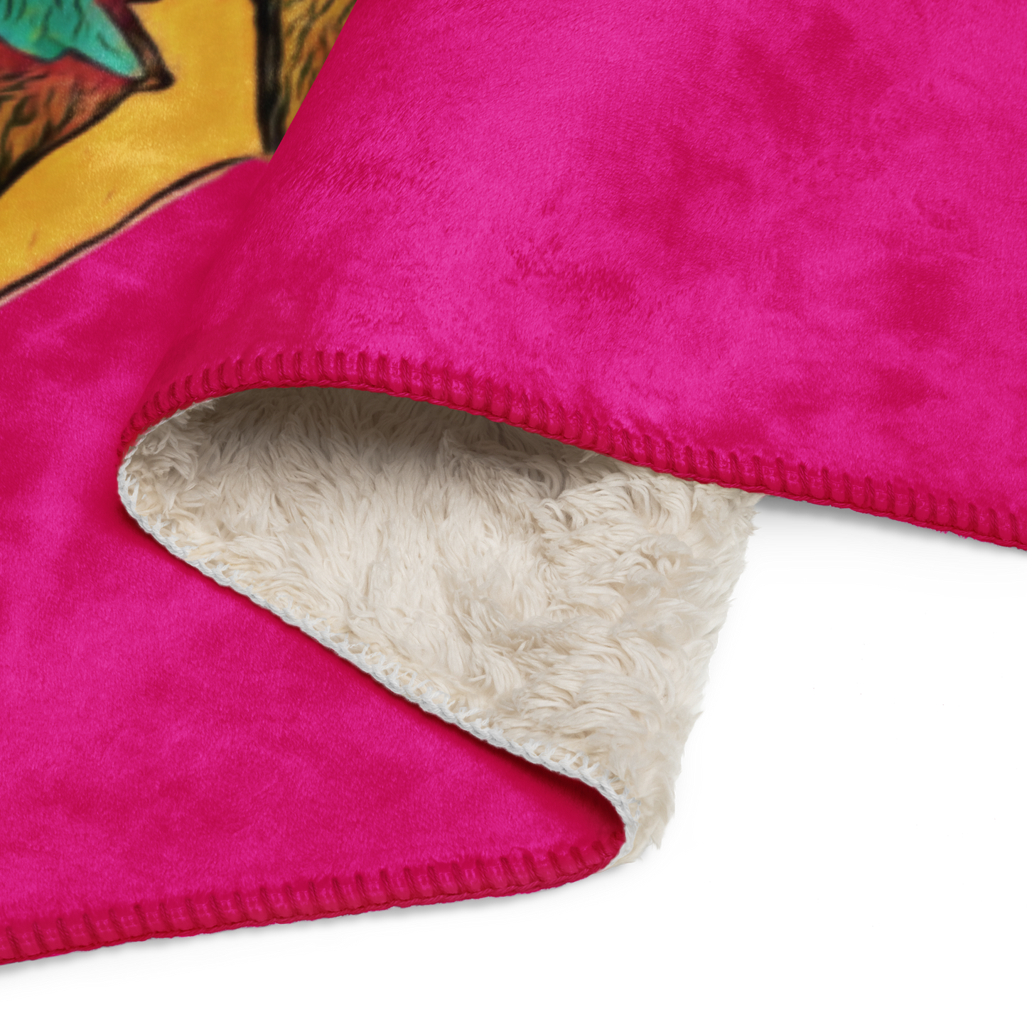 Sherpa Blanket "Fuchsia Corgi"