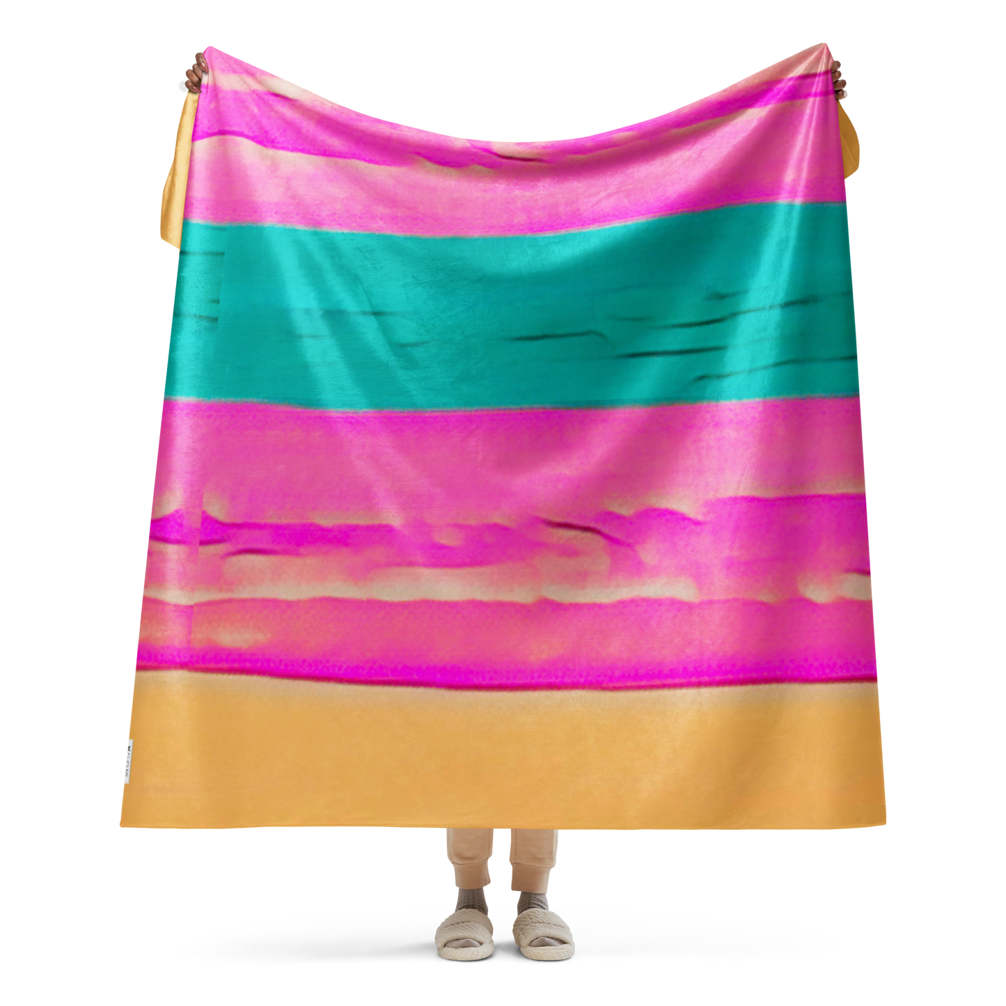 Sherpa Blanket "Pink Rainbow"