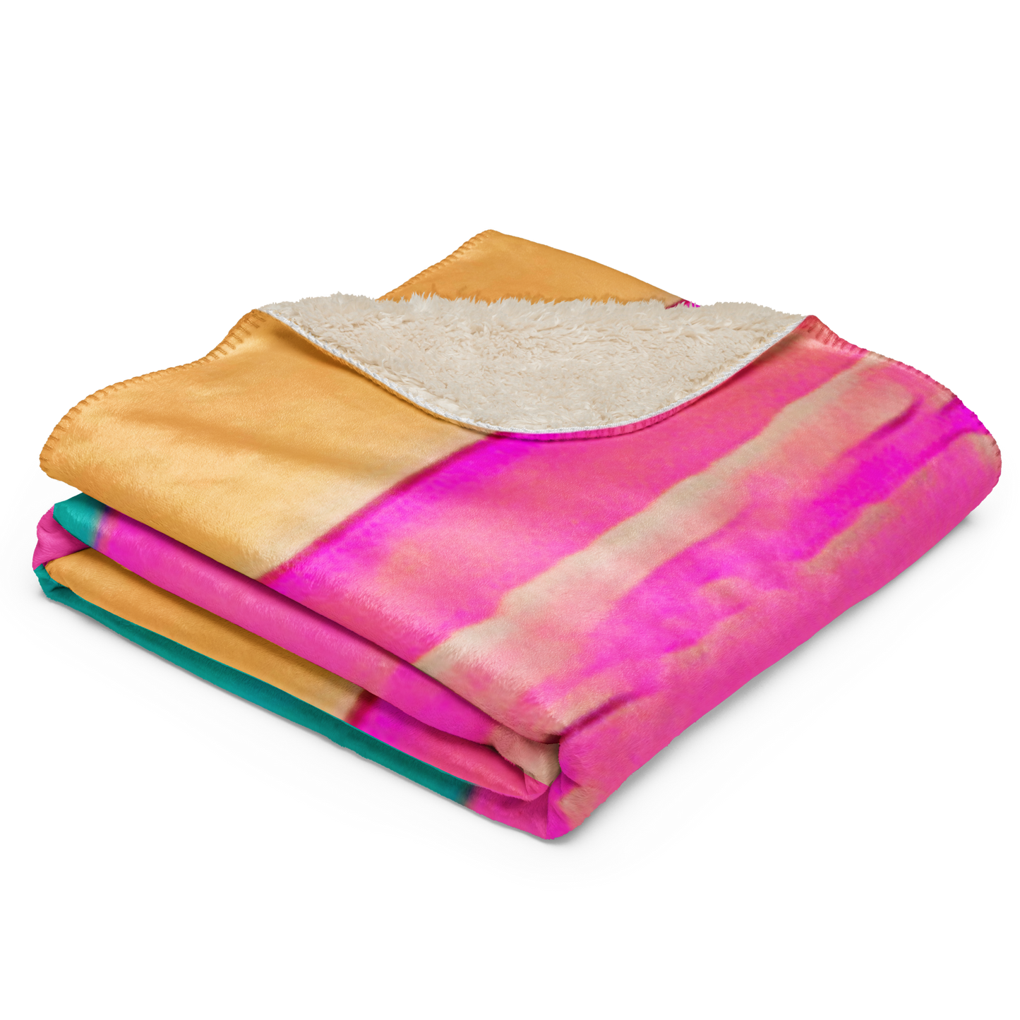 Sherpa Blanket "Pink Rainbow"