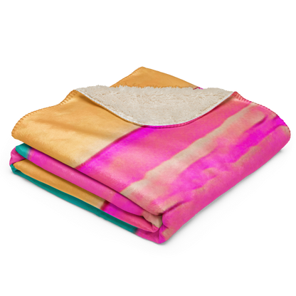 Sherpa Blanket "Pink Rainbow"