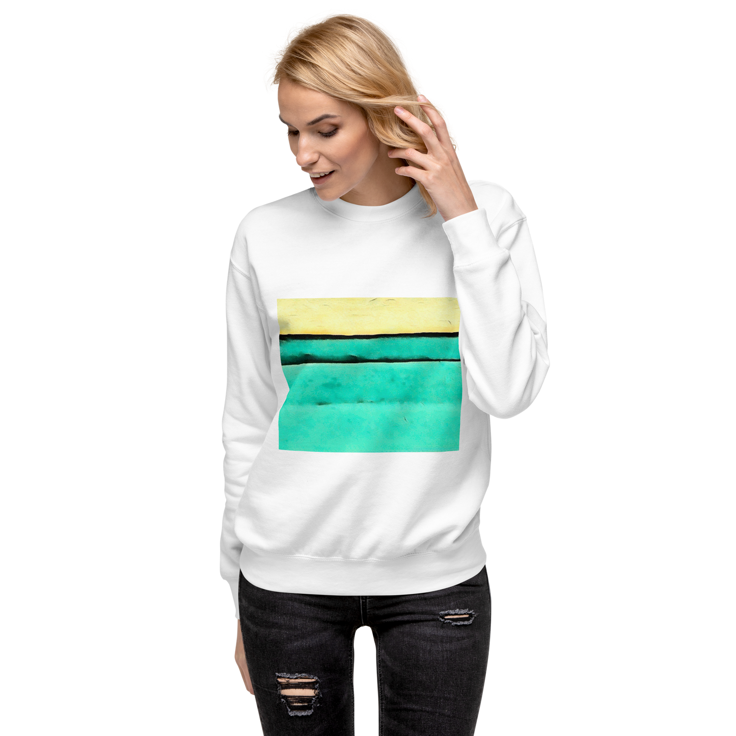 Unisex Premium Sweatshirt "Lago Print"